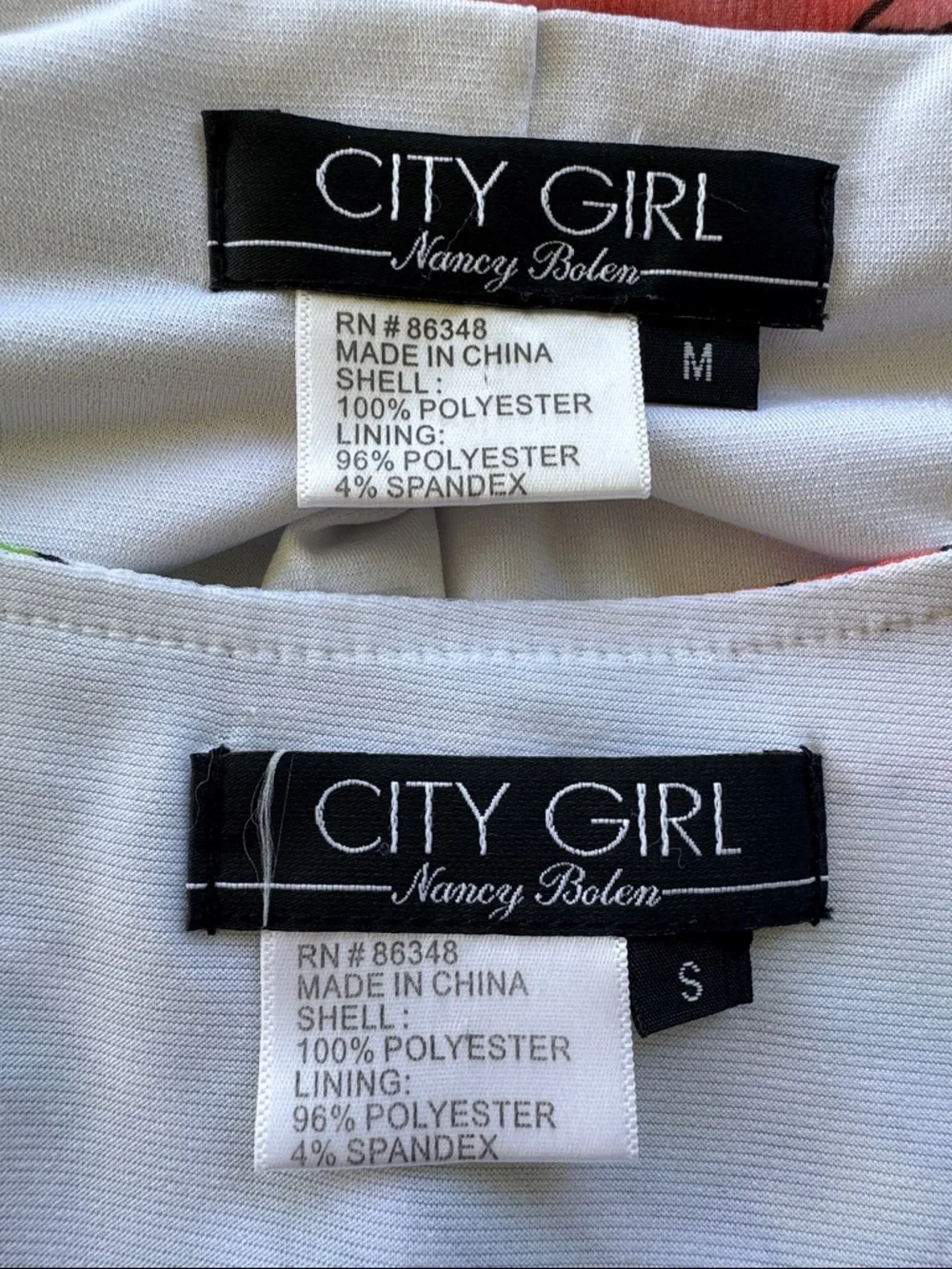 City Girl Nancy Bolen white pink tropical floral matching jacket tank set S/M